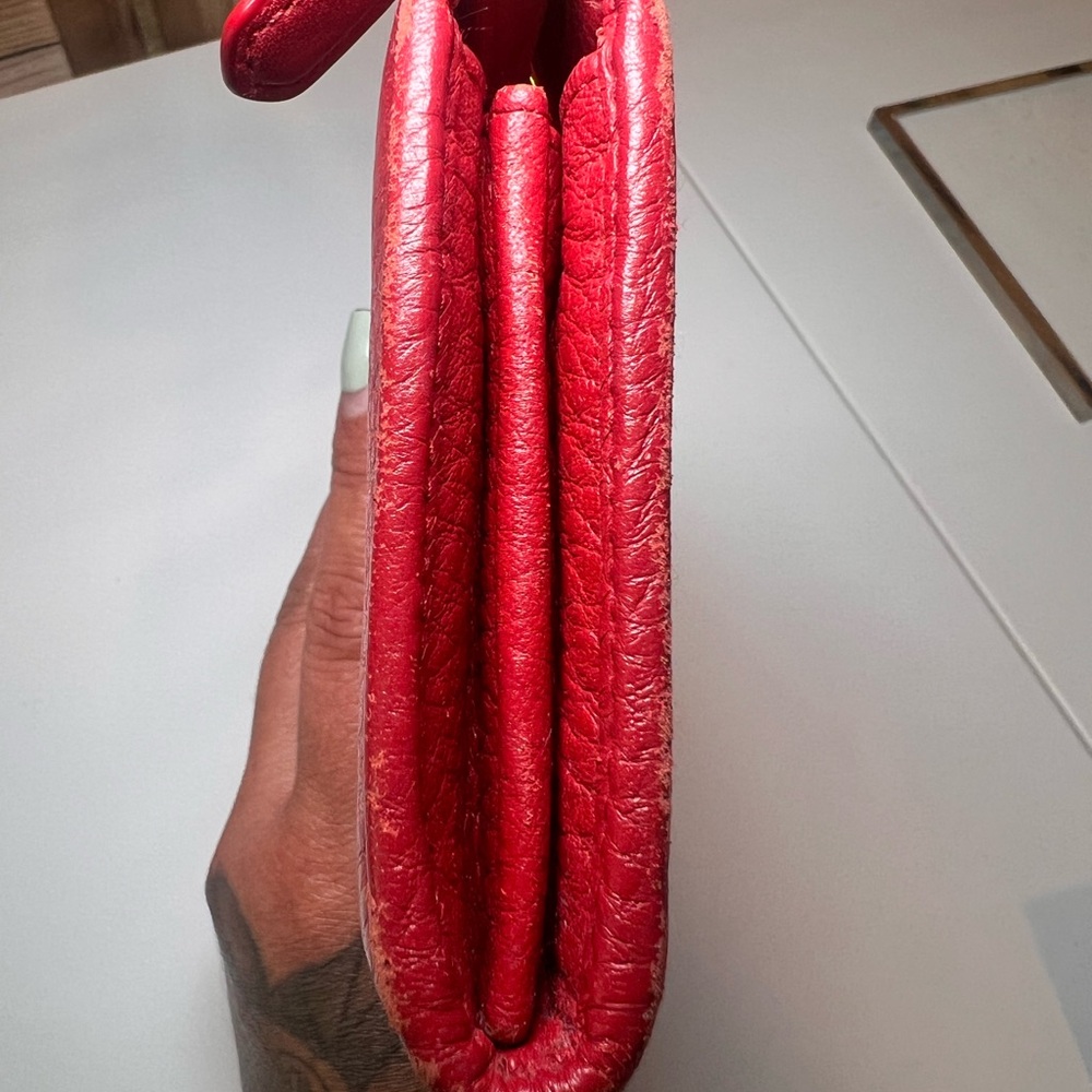 Prada Scarlet Leather Zip Wallet - Picture 16 of 16